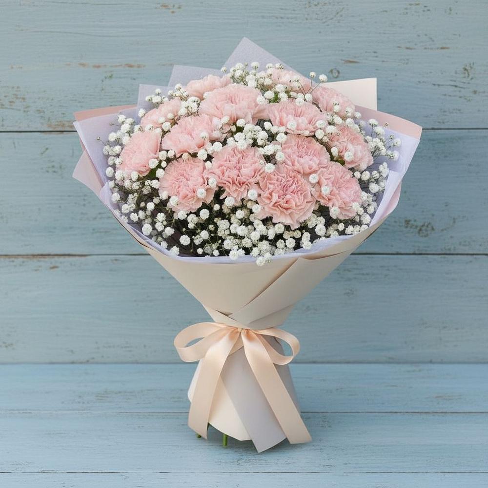 Букет цветов из: Гвоздики в Симе