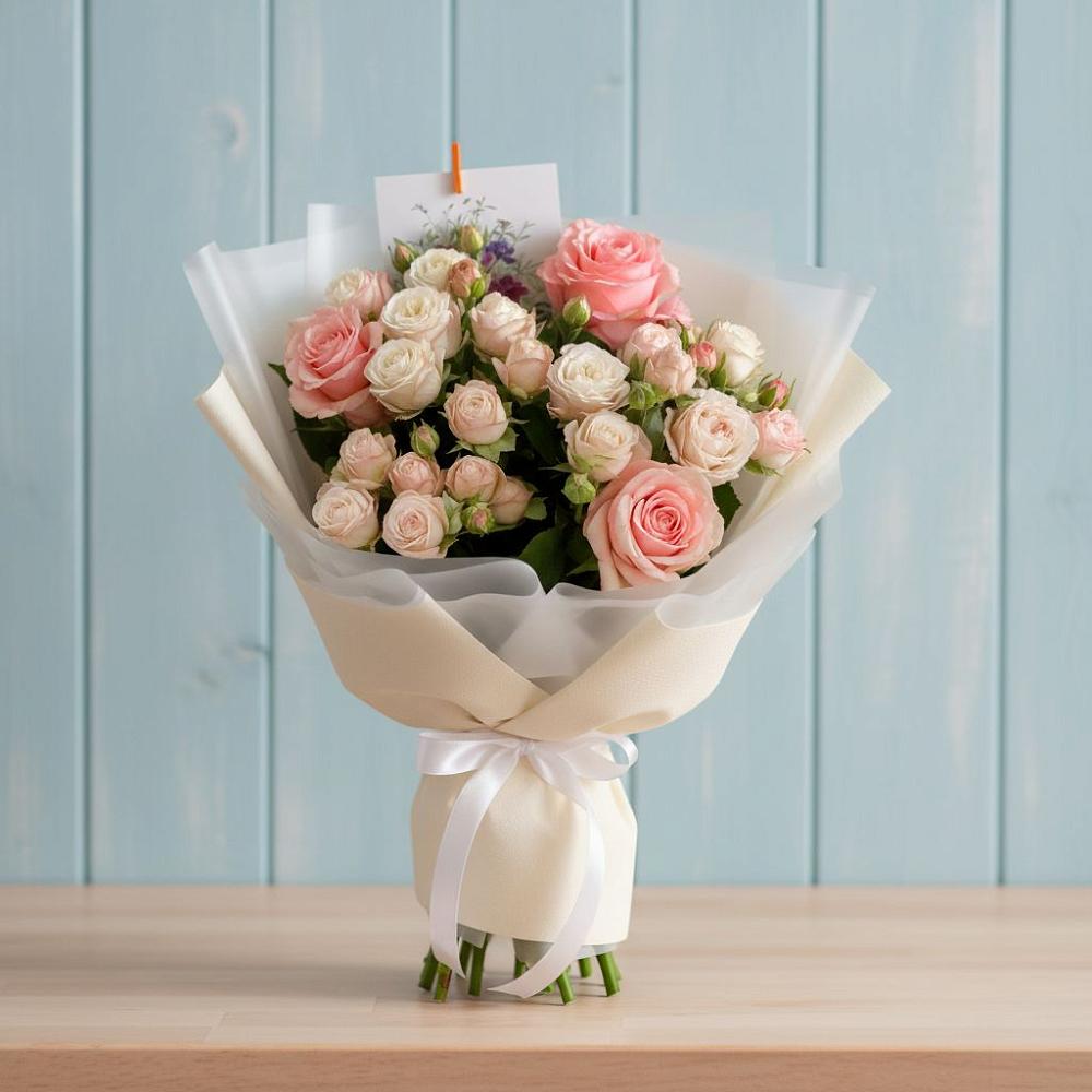 Букет цветов из: Розы в Симе