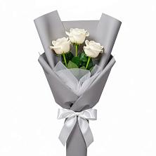 Букет 3 белые розы в Симе