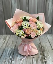 Букет цветов из:  Гвоздики, Розы и Хризантемы в Симе