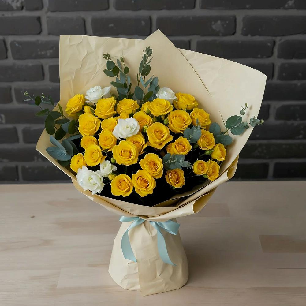 Букет цветов из: Розы в Симе