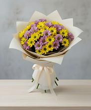 Букет цветов из:  Хризантемы в Симе