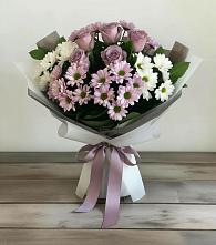 Букет цветов из:  Хризантемы и Розы в Симе