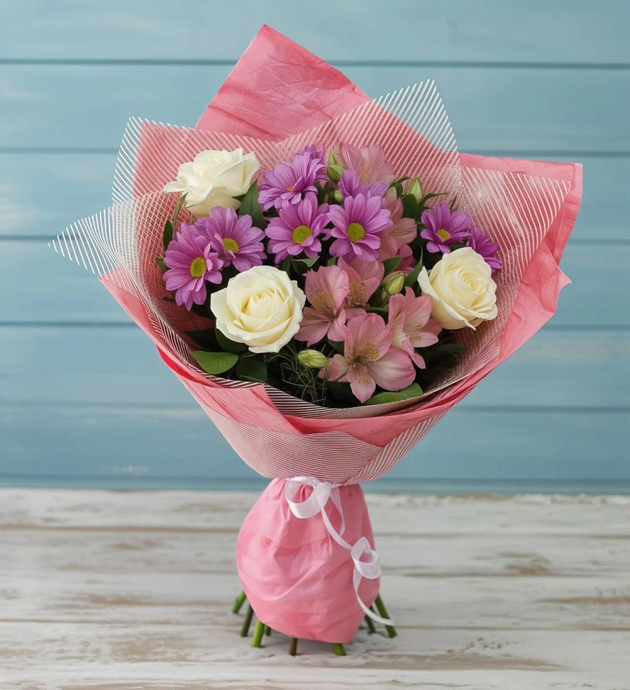 Букет цветов из: Герберы в Симе