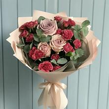 Букет цветов из:  Гвоздики и Розы #REPLACE_PRED# Симе